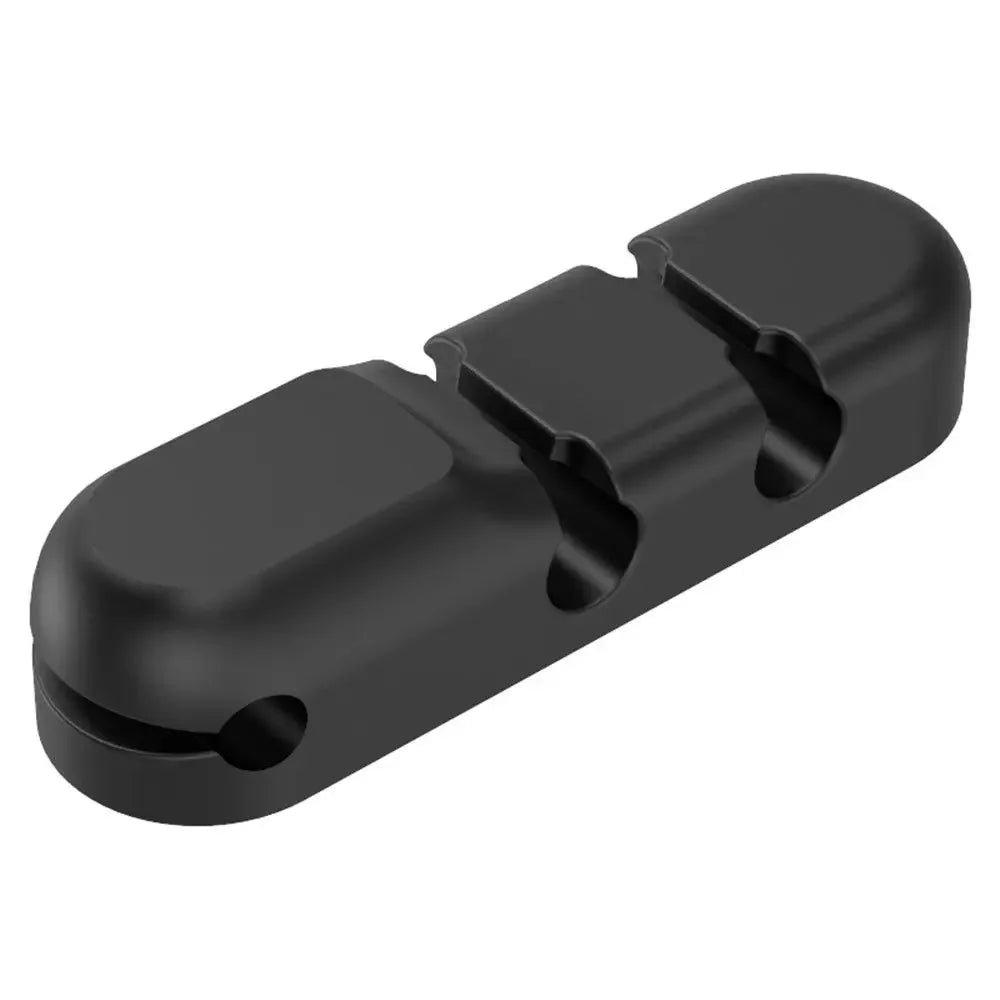 Self-adhesive Silicone Magnetic Cable Organizer DIY USB Cables Holder Silicone Flexible Desktop Clips for Mouse Wire Organizer