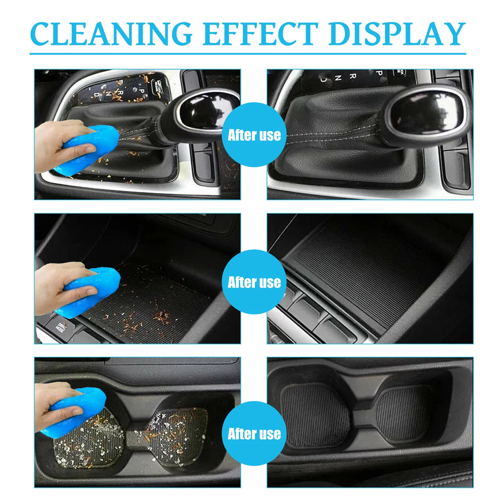 Super Car Cleaning Gel Multiuse Reusable Dirt Cleaner Gel Keyboard Laptop Auto Interior Dust  Dirt Remover Gel Cleaning Tools 70g