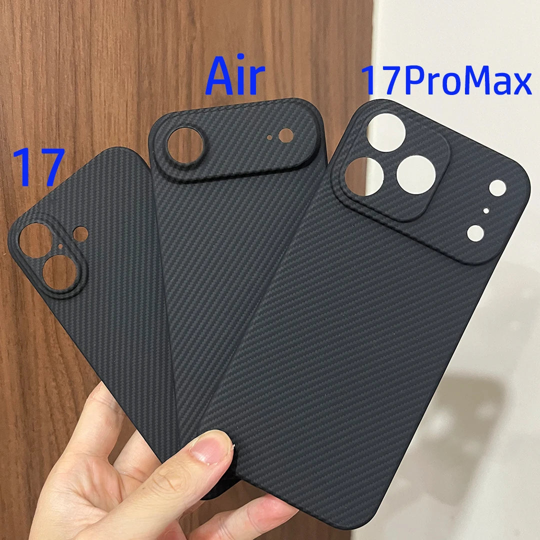 Sleek Dynamics – Aramid Carbon Fiber MagSafe Case for iPhone 17/16/15/14 Ultra-Slim