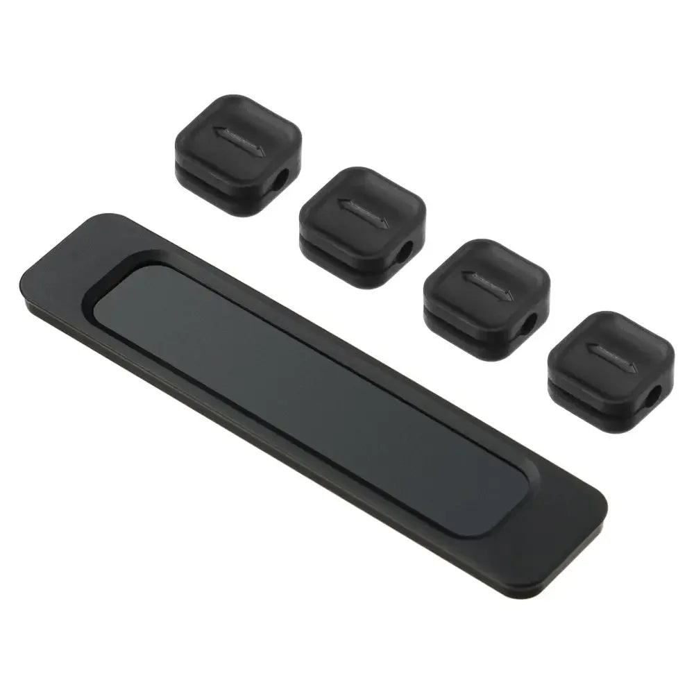 Self-adhesive Silicone Magnetic Cable Organizer DIY USB Cables Holder Silicone Flexible Desktop Clips for Mouse Wire Organizer
