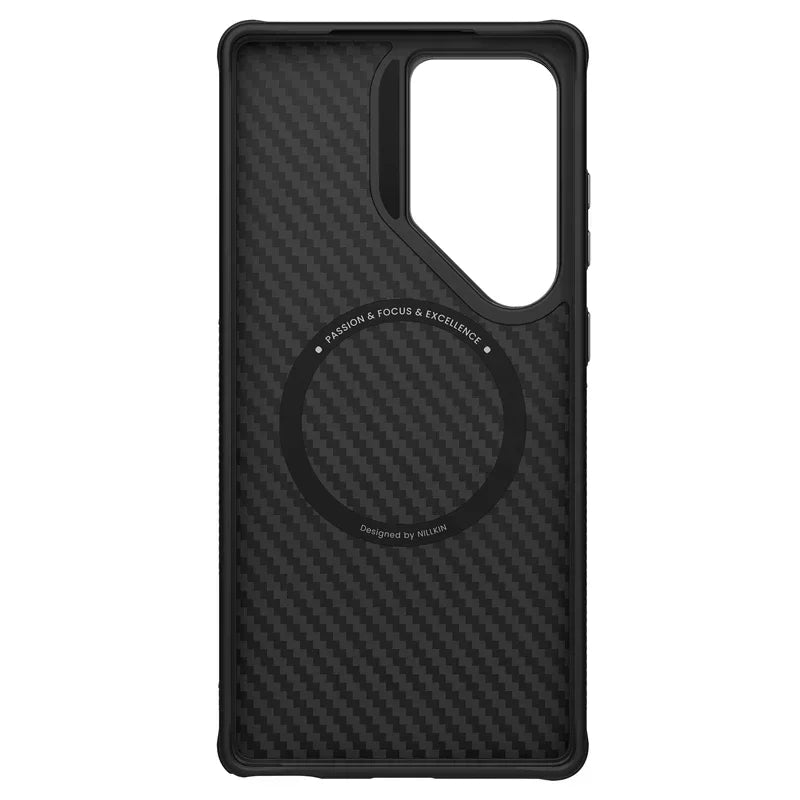 Sleek Dynamics CarbonShield Pro – Magnetic Aramid Fiber Case for Samsung Galaxy S25 Ultra