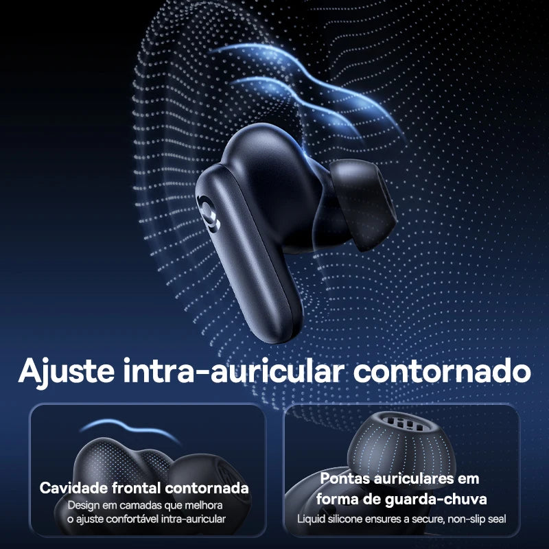 Baseus Inspire XP1 Adaptive ANC Wireless Earbuds Bluetooth 6.1 LDAC Hi-Res Dolby Audio 6 Mic ENC Wireless Earphone Sound by Bose