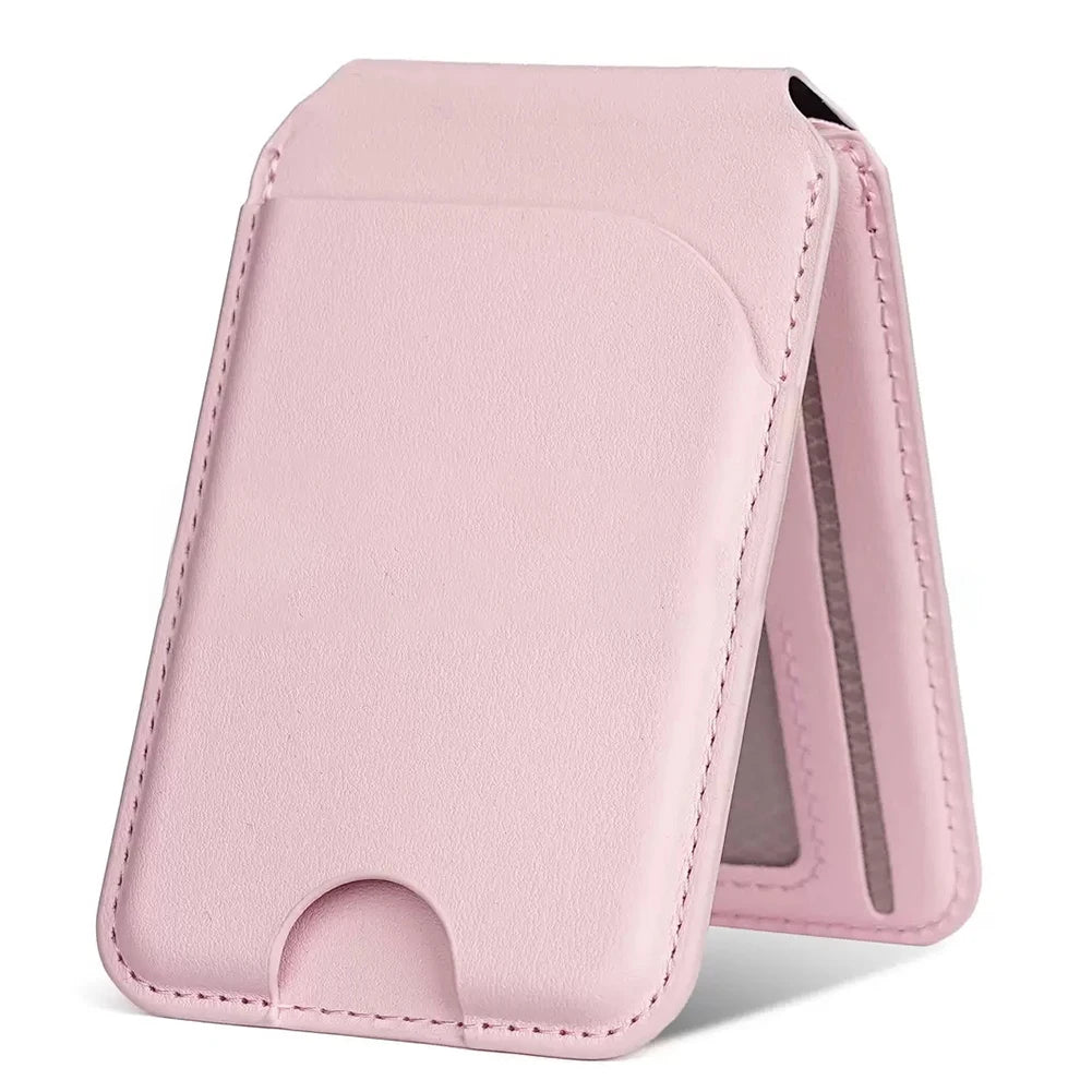 Sleek Dynamics – 2-in-1 MagSafe Leather Wallet with Stand for iPhone 16/15/14/13/12