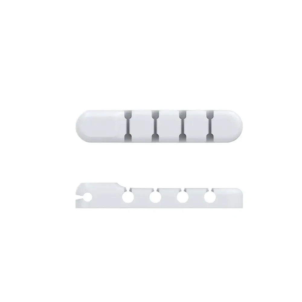 Self-adhesive Silicone Magnetic Cable Organizer DIY USB Cables Holder Silicone Flexible Desktop Clips for Mouse Wire Organizer