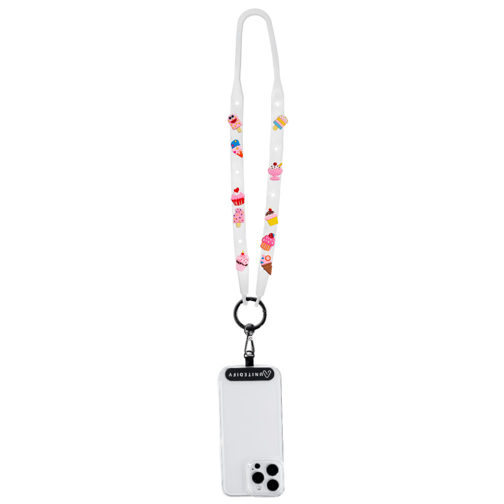 Phone Lanyard with Charm Loop — Compatible with All Phone Cases