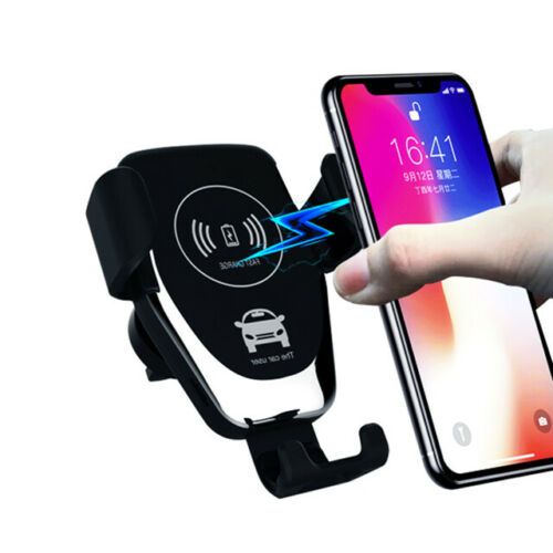 10W Wireless Car Charger Mount — Auto-Clamping, Fast Qi Charging